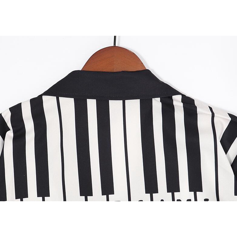 Áo Sơ Mi Cotton Ngắn Tay In Họa Tiết Thời Trang Cá Tính