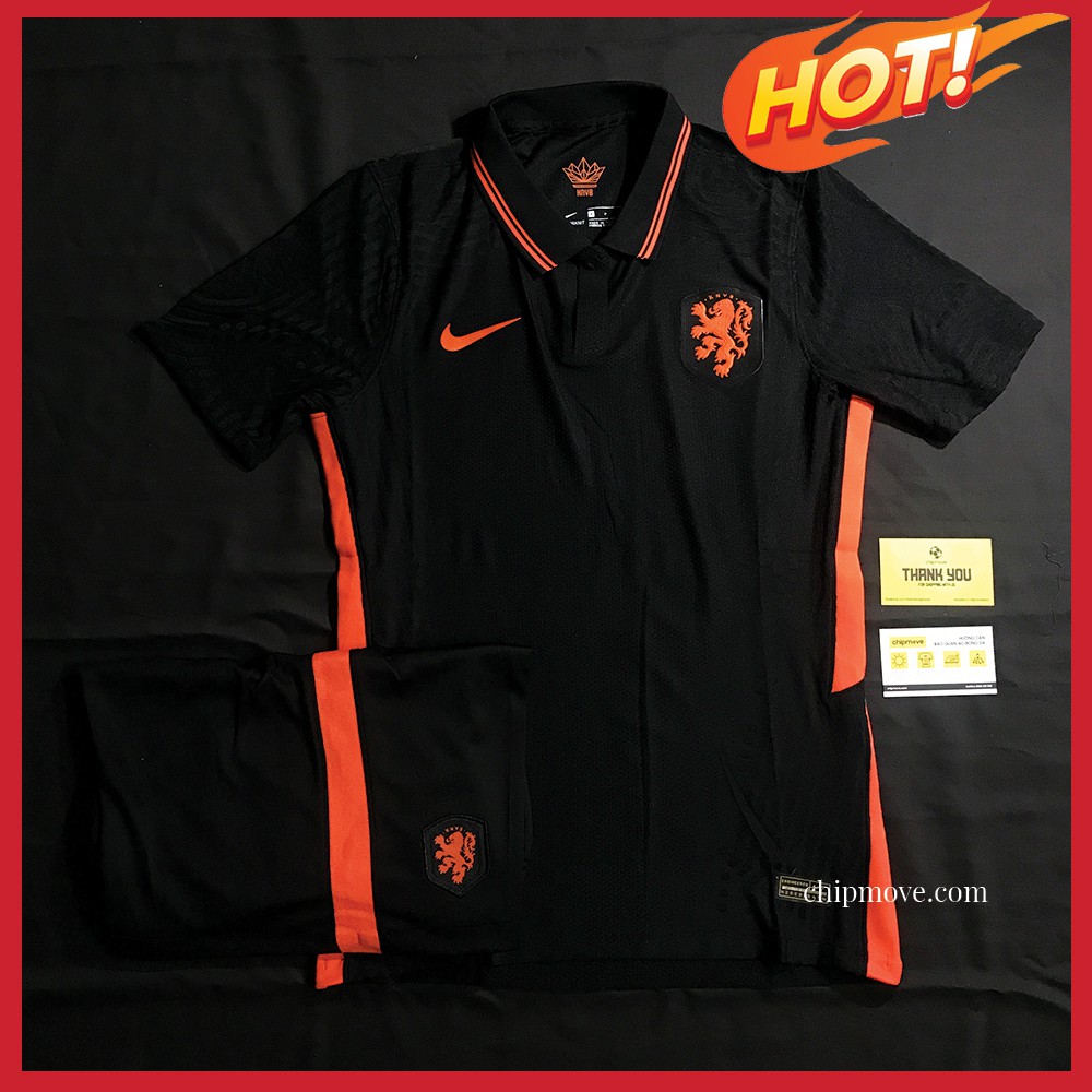 Áo bóng đá Hà Lan đen 2020 sân khách Thái cao cấp
