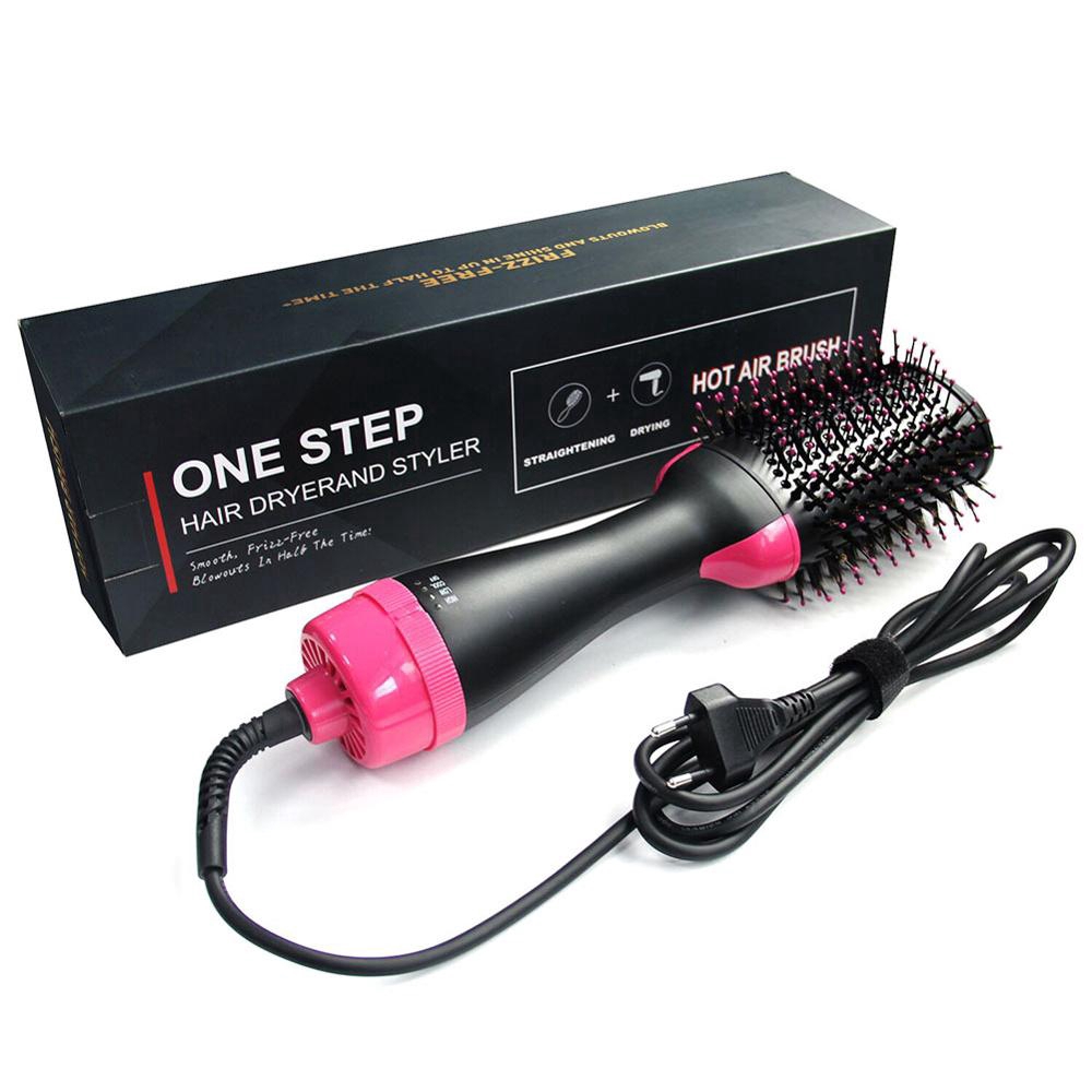 Multifunctional hot air comb negative ion hair dryer curly hair comb infrared straight hair salon tool One Step Hair Dryers Volumizer Blower 3-in-1 Hair Dryers Hot Brush Blow Drier Hairbrush Styling Tools Styler