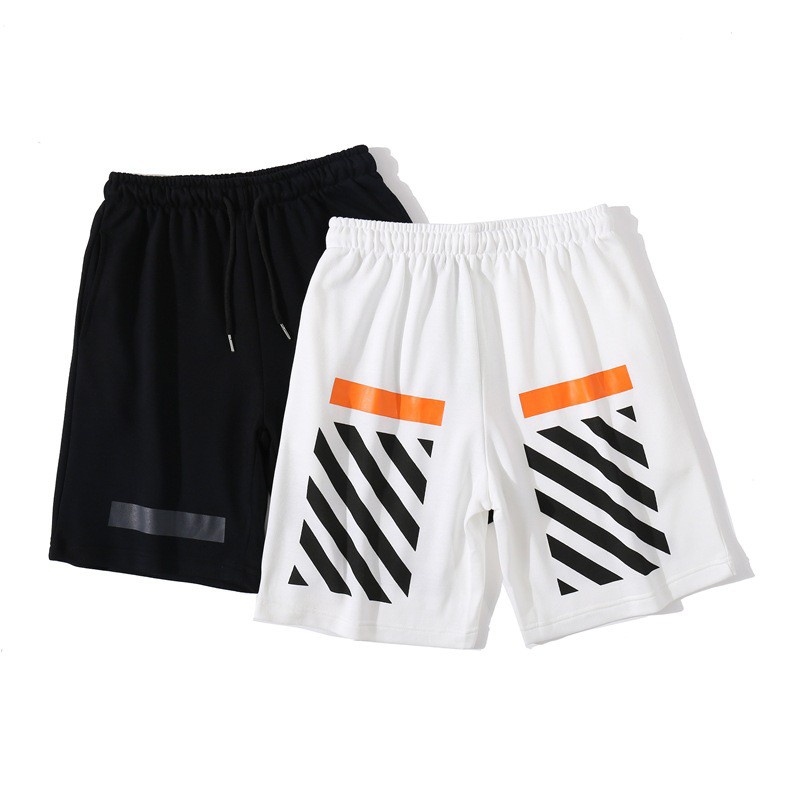 OFF WHITE Mới Quần short Thời Trang Phong Cách Âu Mỹ Cho Nam