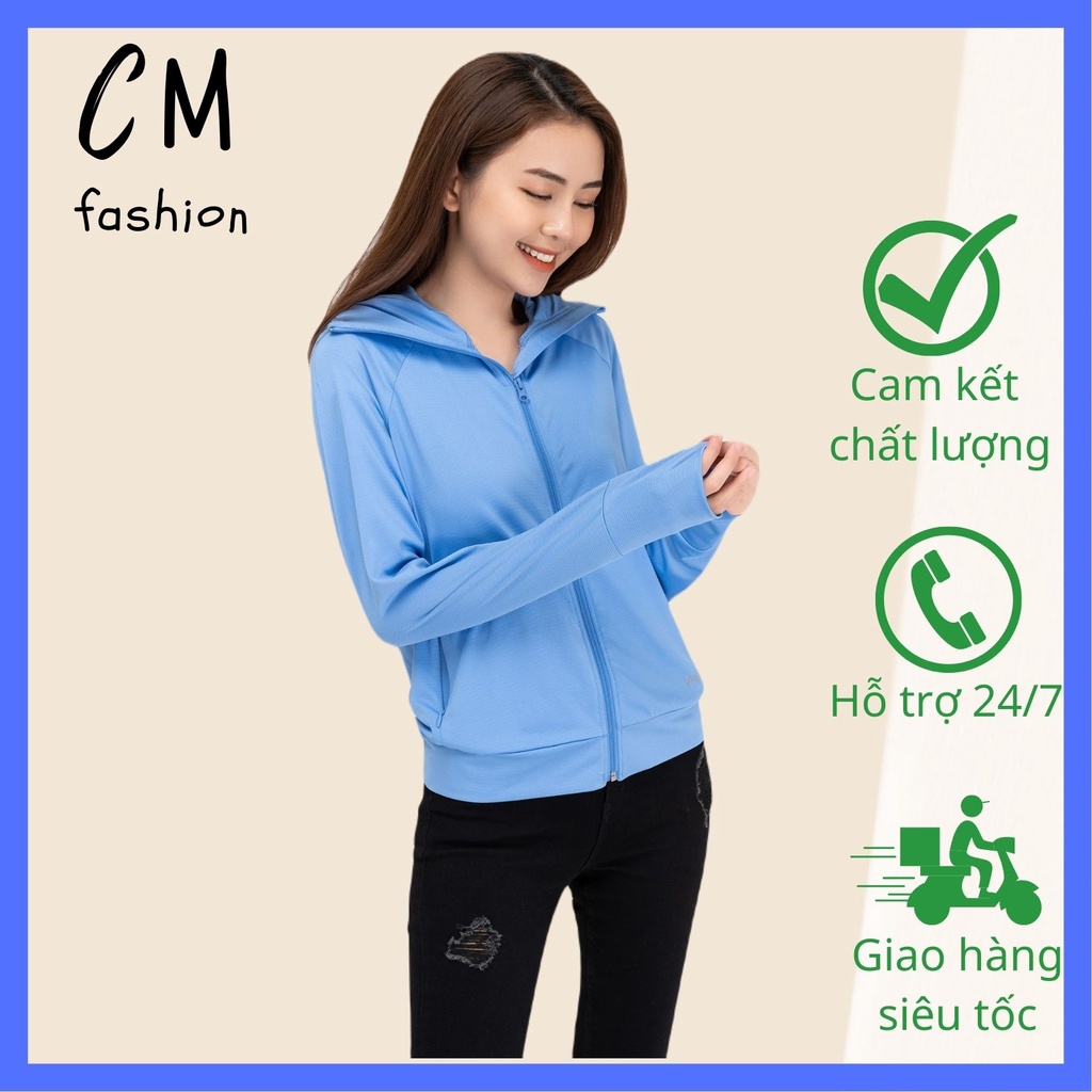 Áo chống nắng nữ⚡SALE 50%⚡áo chống nắng 1 lớp CM FASHION chất thông hơi cao cấp, MỎNG-NHẸ-MÁT