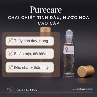 2023 [THỦY TINH DÀY] Chai Bi lăn 10ml Hình Mèo THẦN TÀI Nhật Bản cao cấp Màu Vàng Bạc chiết nước hoa tinh dầu