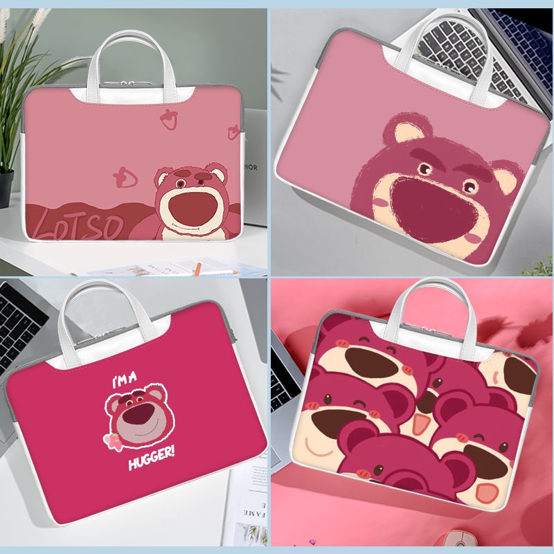 Túi Đựng Bảo Vệ Laptop 52Cm 47 cm 53 cm Họa Tiết Chú Gấu / Dâu Tây Dễ Thương Cho Nữ