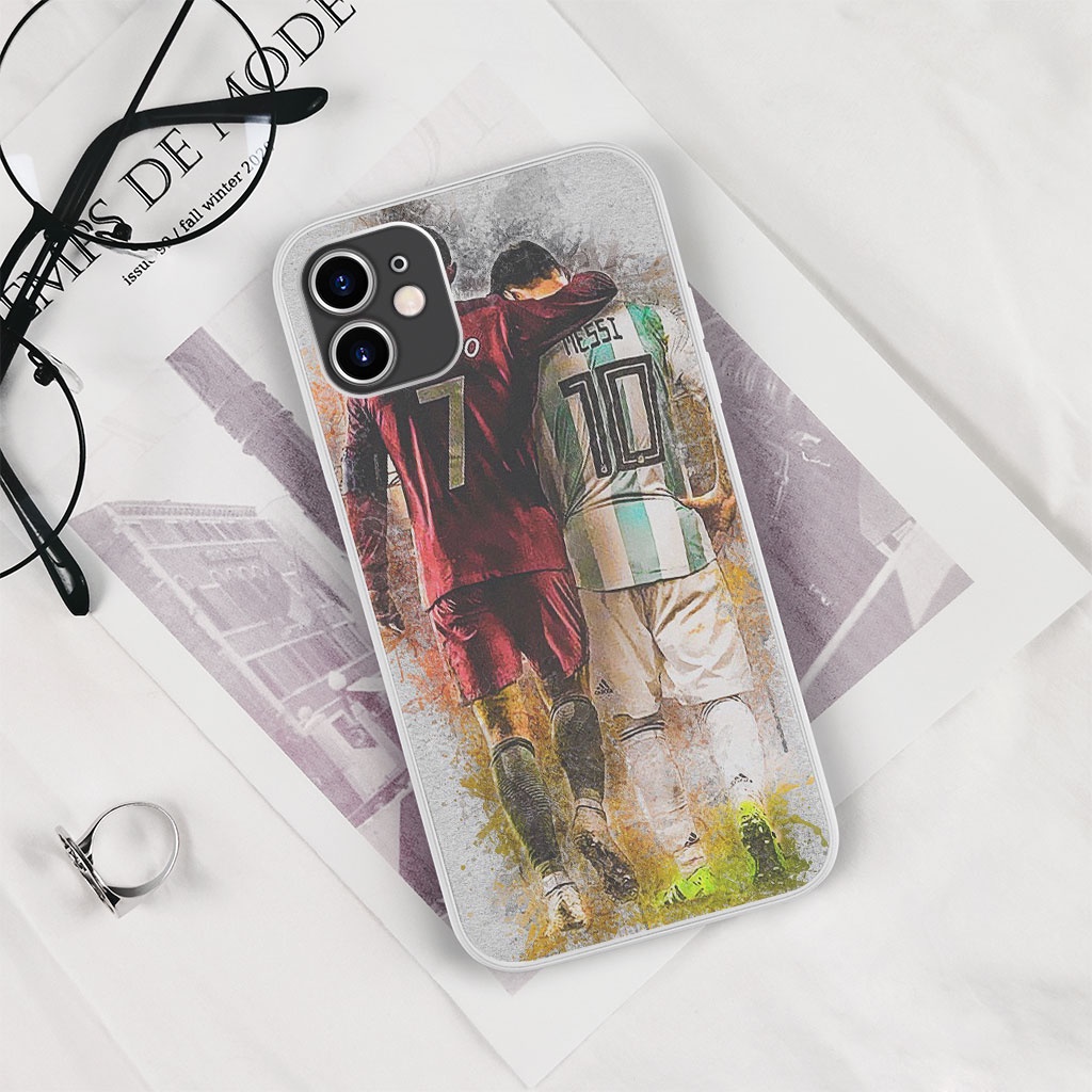 Ốp lưng ronaldo và messi two legend rivalry pro 13 11 12 promax 7 8 plus xs X Xr  ART20226627