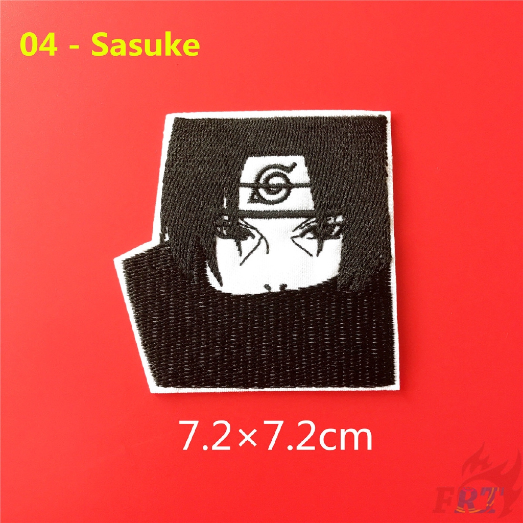 Miếng ủi thêu quần áo hình Uzumaki Naruto & Uchiha Sasuke độc đáo