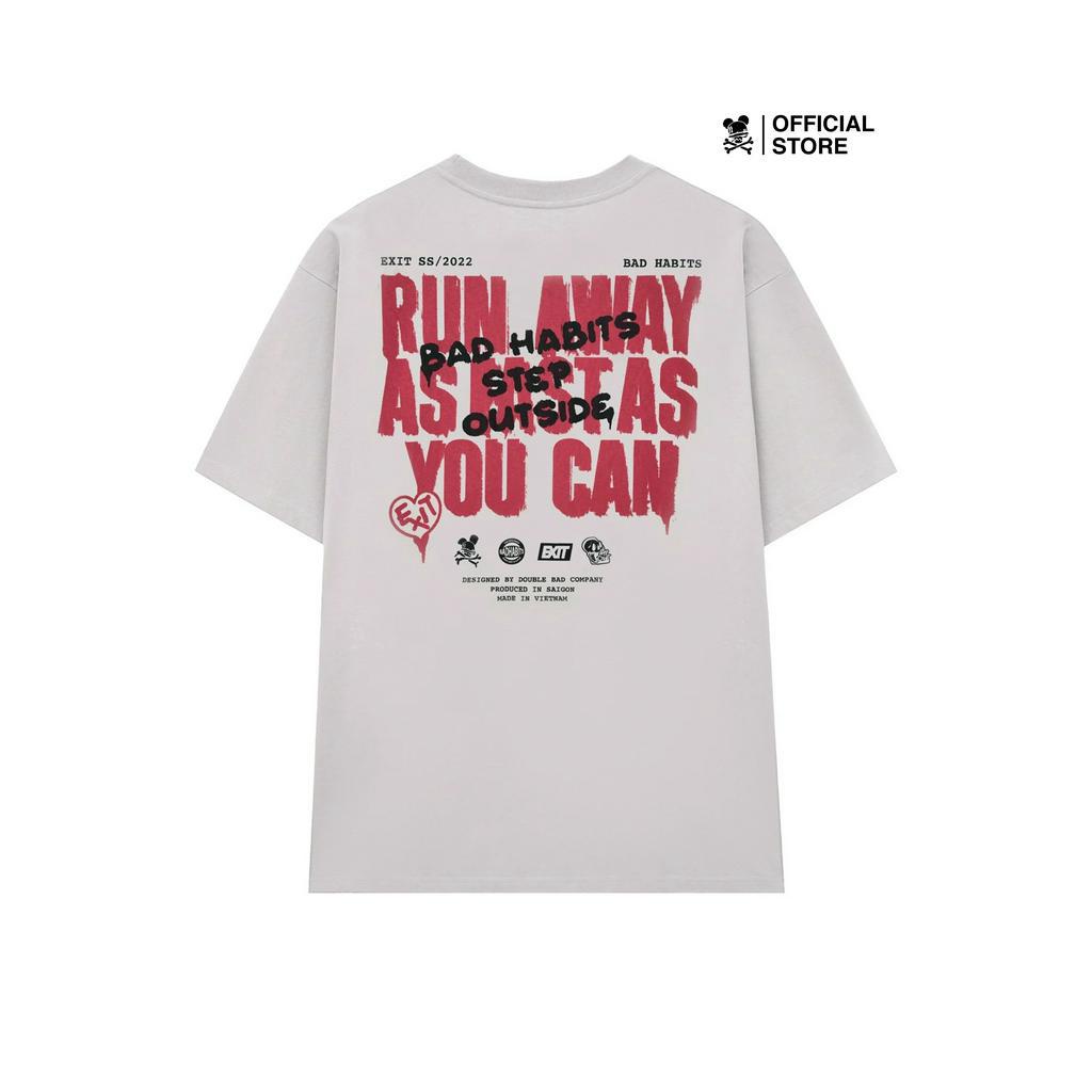 Áo Thun Unisex BAD HABITS RUN TEE SAND 100% Cotton - Local Brand Chính Hãng