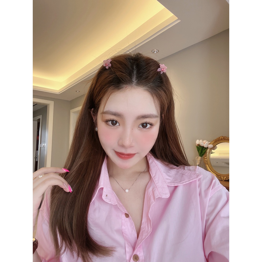 Kẹp Càng Cua Mini Hoa Anh Đào Tết Tóc Cực Xinh Phong Cách Hàn Quốc