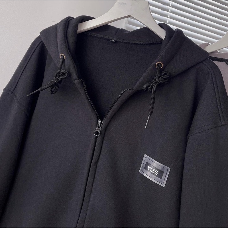 Áo nỉ zip WZS 3 màu:đen,xám trắng,xám chuột