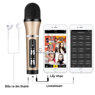 Micro Thu Âm C25 Tặng Kèm Giá Đỡ Micro 3 Chân