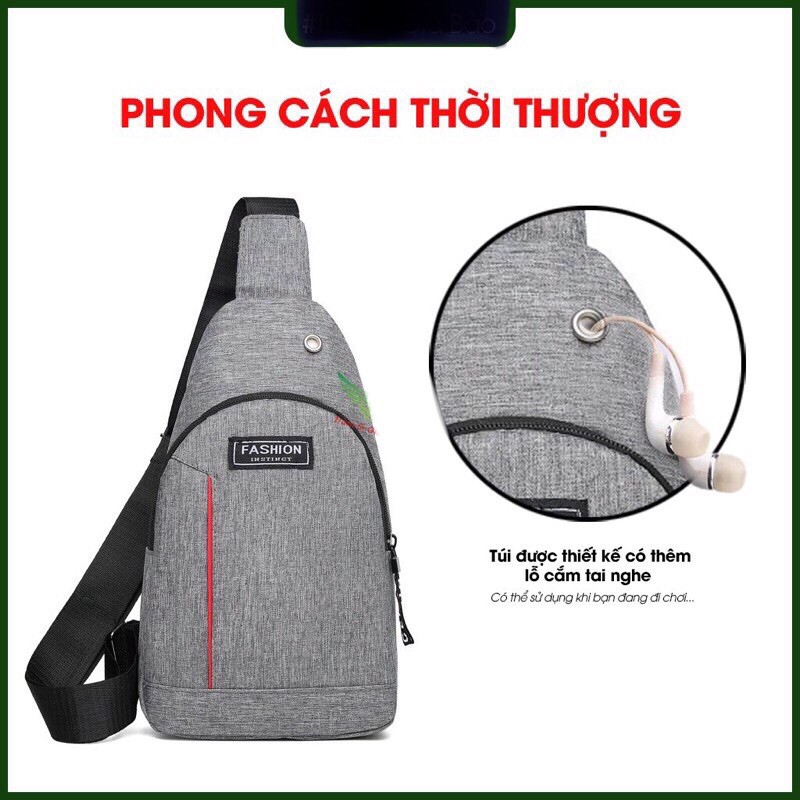 Túi Chéo Nam Nữ Chất vải Canvas Nhỏ Gọn Siêu Nhẹ Phong Cách Hàn Quốc