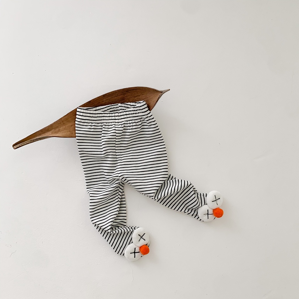 Quần tất cotton họa tiết kẻ sọc cho trẻ sơ sinh