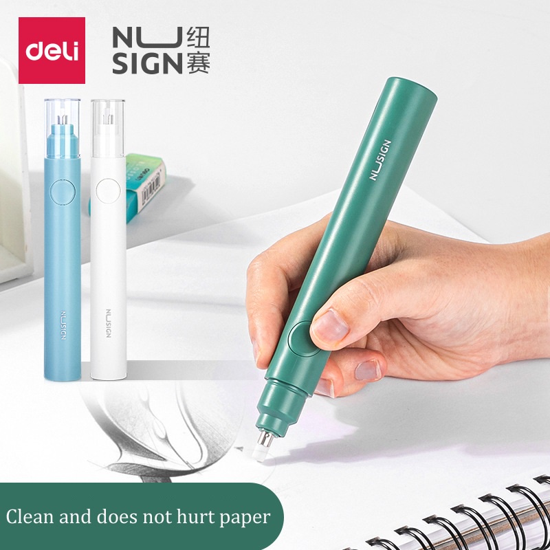 Cục Tẩy Bút Chì Điện Tử Deli Nusign Dành Cho Học Sinh