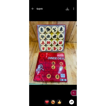 Bộ cờ tướng bằng gỗ bàn giấy nhiều cỡ trò chơi trí tuệ