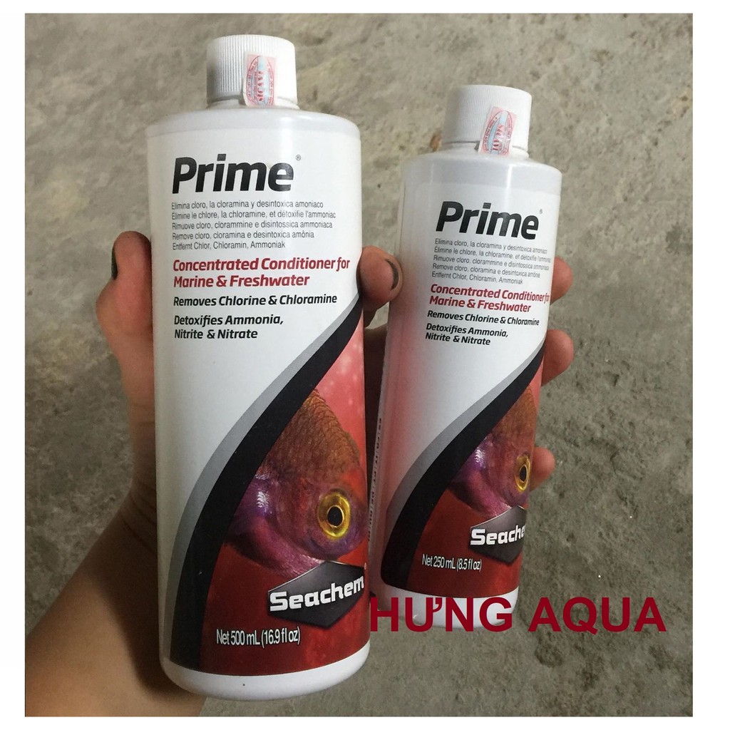 Dung dịch Khử Độc hồ cá Seachem PRIME Khử Kim Loại Nặng, Vệ Sinh Nước 100 - 250ml (giá rẻ nhất)