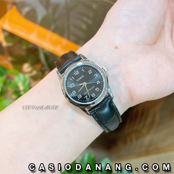 Đồng hồ nữ dây da Casio chính hãng Anh Khuê LTP-V001L-1BUDF (25mm)