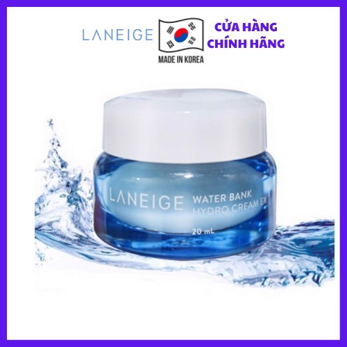 Kem Dưỡng Ẩm Laneige Water Bank Hydro Cream EX 20ml-Chuẩn Hàn Quốc