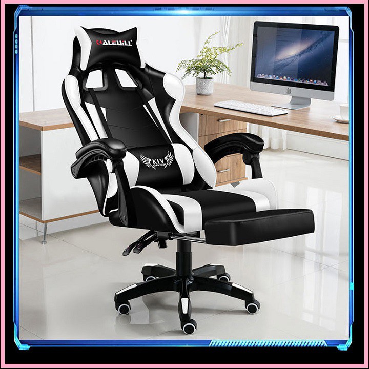 RE0646 Ghế chơi game ngả lưng duỗi chân cho game thủ KLW919 đệm cao su - Ghế game - Ghế xoay văn phòng | BigBuy360 - bigbuy360.vn