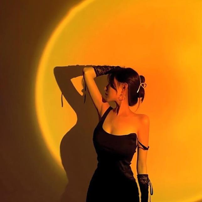 Đèn Sống Ảo Mặt Trời Hoàng Hôn Cầu Vồng. Đèn sống ảo 4 màu trang trí phòng ngủ HOT 2021