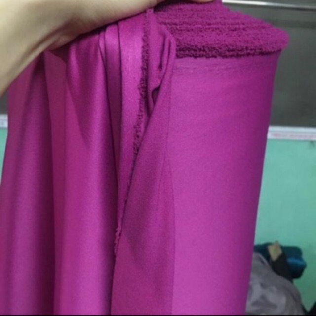 Vải lụa cát sần dày dãn mềm màu hồng sen khổ 1,5m của Vải rẻ HB shop