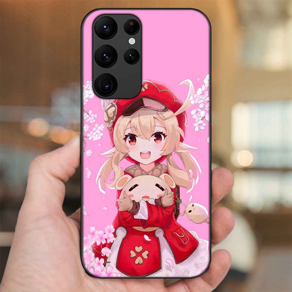 Ốp lưng Samsung S20 Ultra viền đen in hình Klee Genshin Impact