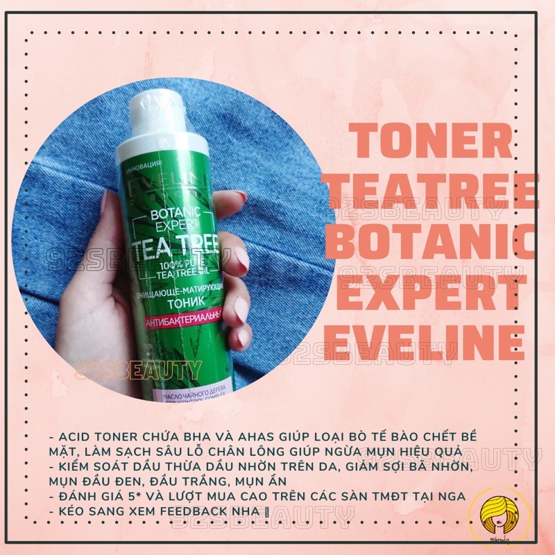 Toner nước hoa hồng Teatree Botanic Expert làm sạch sâu, ngừa mụn, mờ thâm