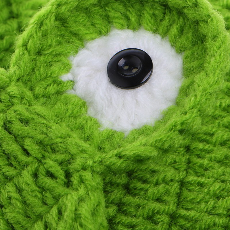 Mary☆Cute Cartoon Baby Hats Handmade Photograph Props Frog