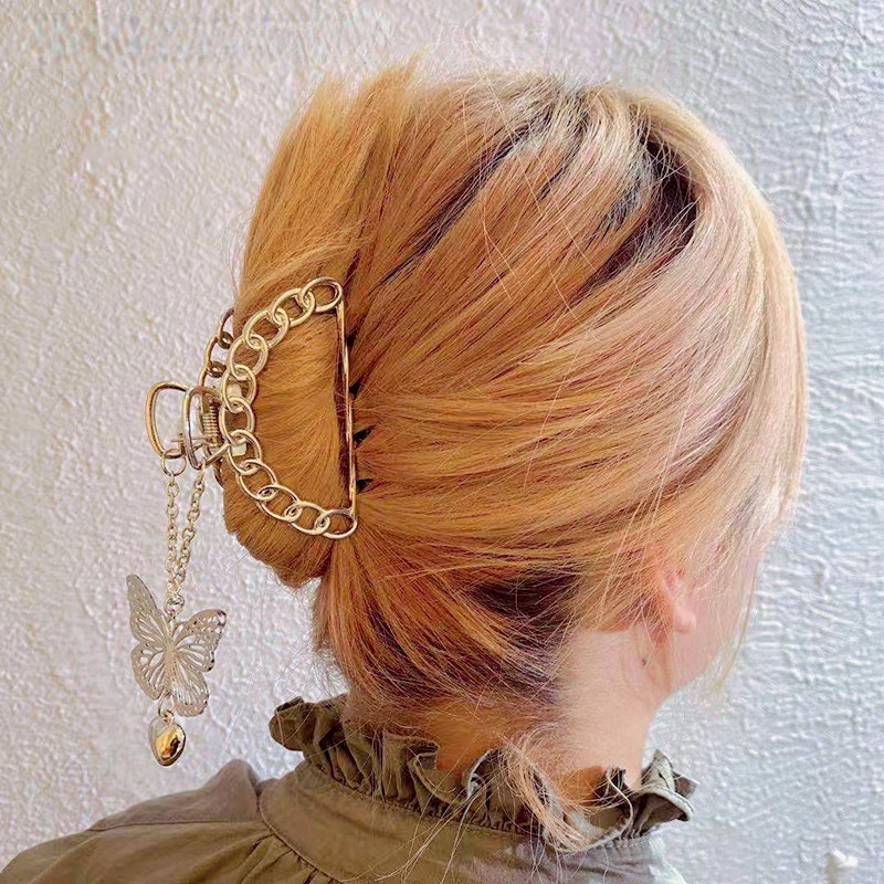 Kẹp Cá Mập Bằng Kim Loại Thanh Lịch Thời Trang Hàn Quốc