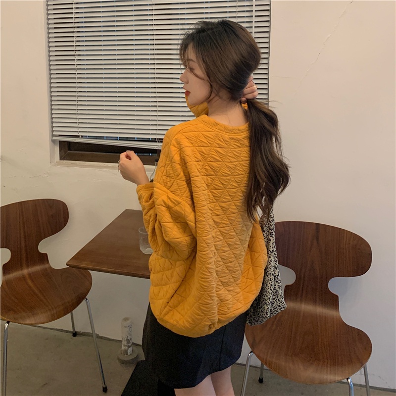 SUXI Áo sweater dáng rộng thiết kế mới thời trang mùa thu theo phong cách hàn quốc cho nữ