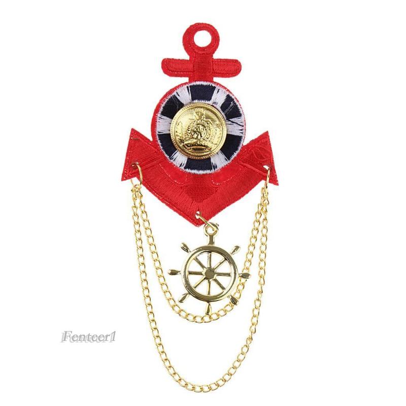 [Fenteer1] Trâm Cài Áo Hóa Trang Phong Cách Vintage Anh Quốc Màu Xanh Dương Thời Trang