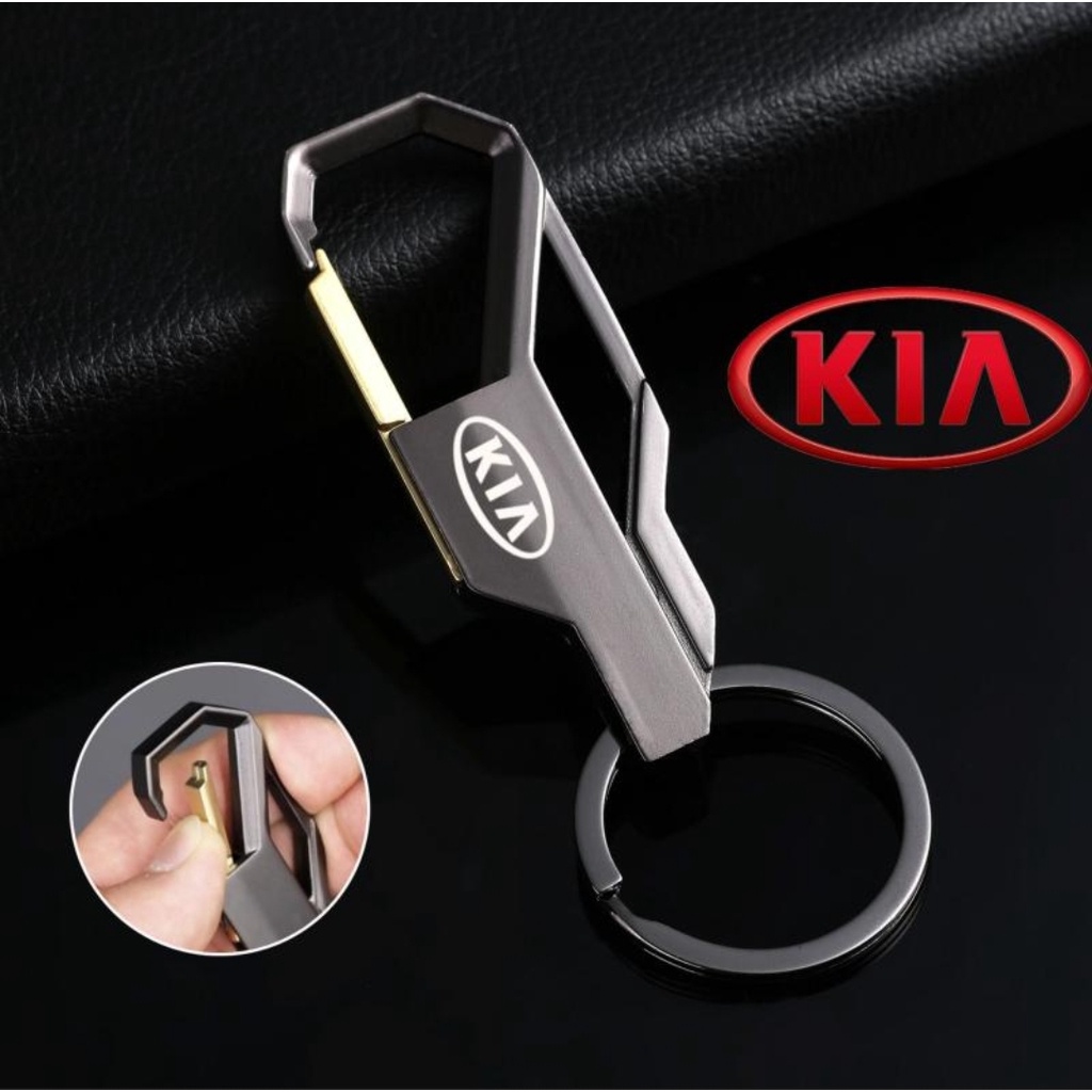 Móc Khóa KIA ô tô Kim Loại Hợp Kim Sáng Tạo Cho Nam Dành Cho Phụ Kiện ô tô xe máy