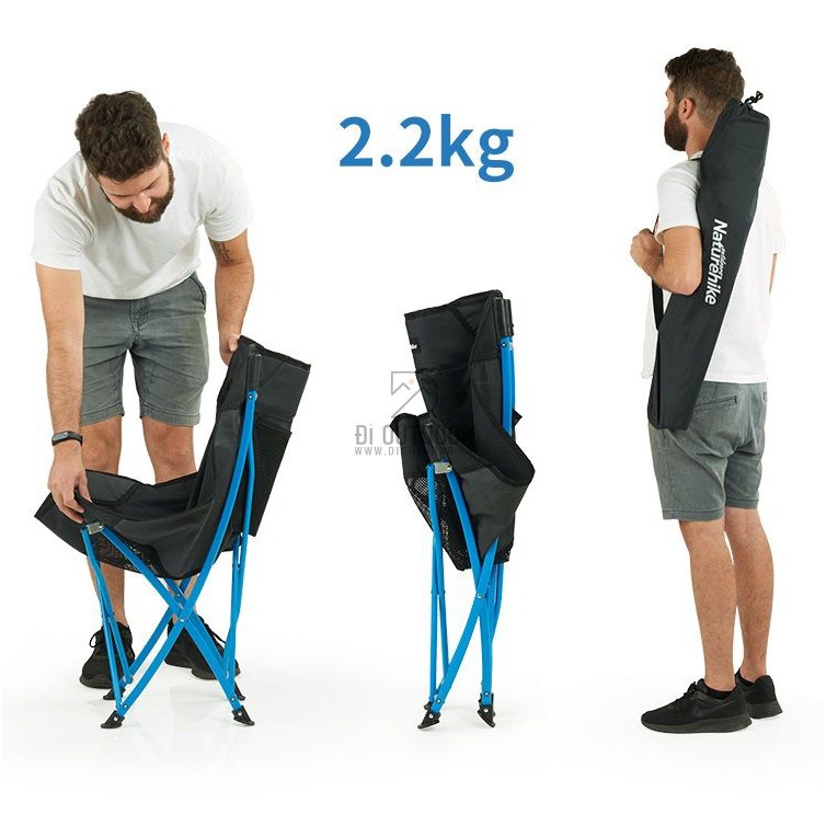 Ghế Xếp Dã Ngoại Naturehike, Ghế gấp gọn thư giãn, cắm trại, xếp gọn YL04 TẢI 120KG