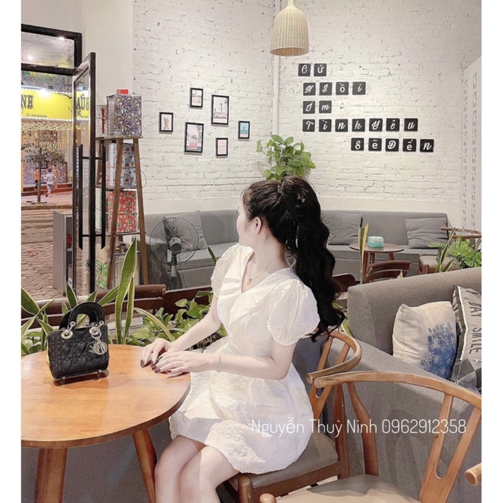 VÁY GẤM - ĐẦM GẤM HOA NỔI CỔ BÈO TRỄ VAI TIỂU THƯ SANG CHẢNH DỰ TIỆC SẴN MÚT NGỰC - NGỌC UYÊN STORE