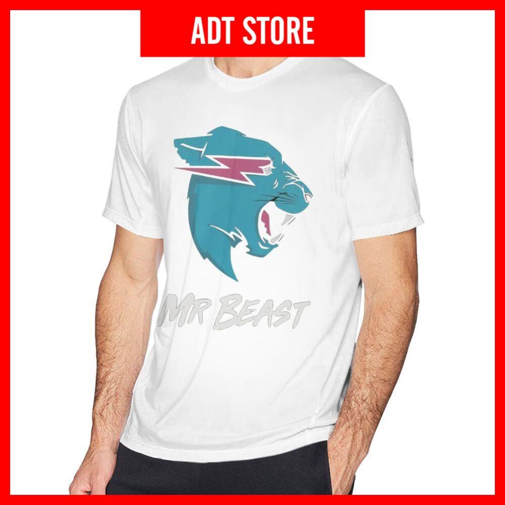 Áo Thun Nam Tay Ngắn In Chữ Mr Beast Cá Tính chất đẹp shop uy tín