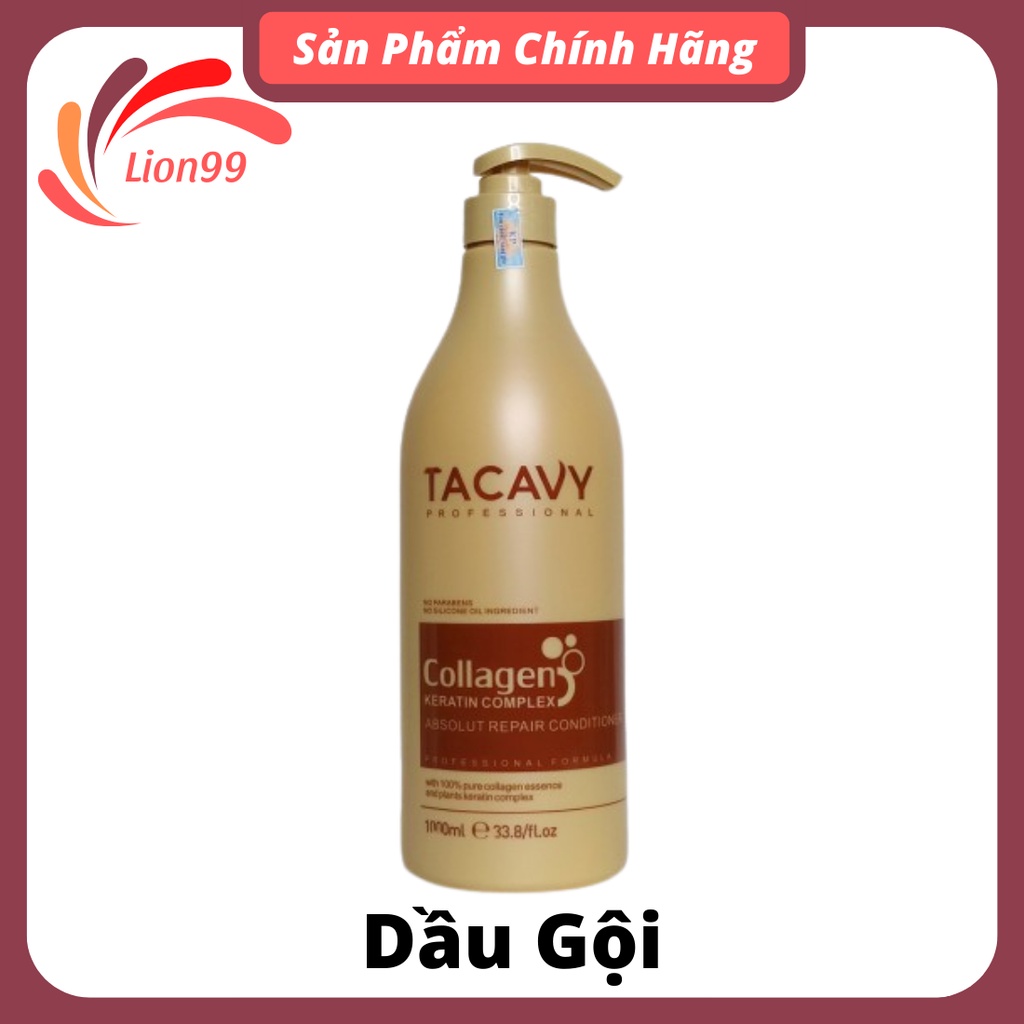 Cặp dầu gội xả TACAVY 500ml 1000ml giảm gãy rụng phục hồi tóc hư tổn khô xơ hàng chính hãng