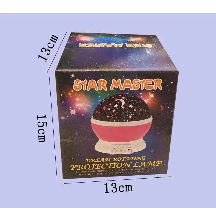 Đèn ngủ chiếu bầu trời trăng sao, đèn chụp hình sống ảo xoay tự động 360 độ nhiều chủ đề