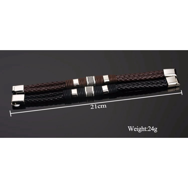 Vòng tay dây da thời trang dành cho nam