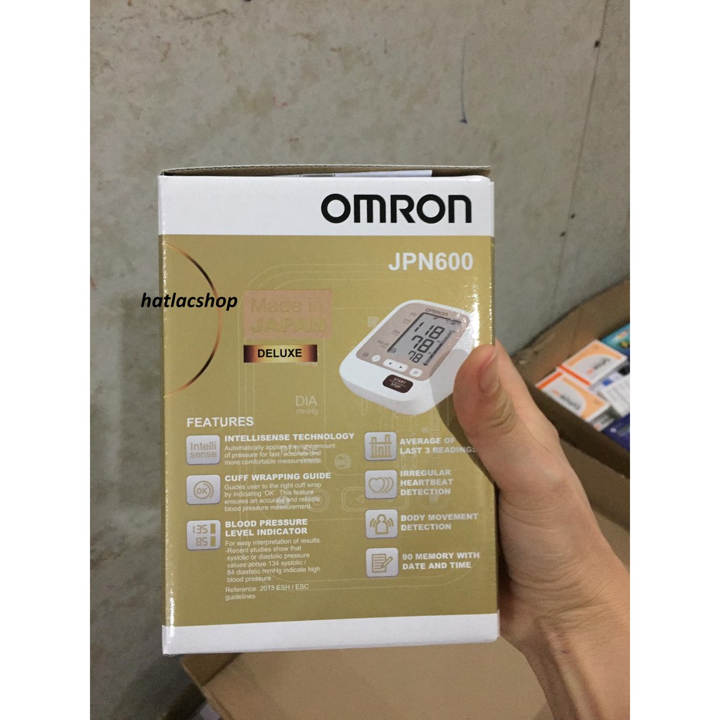 Máy đo huyết áp Omron JPN600 tặng bộ chuyển nguồn chính hãng