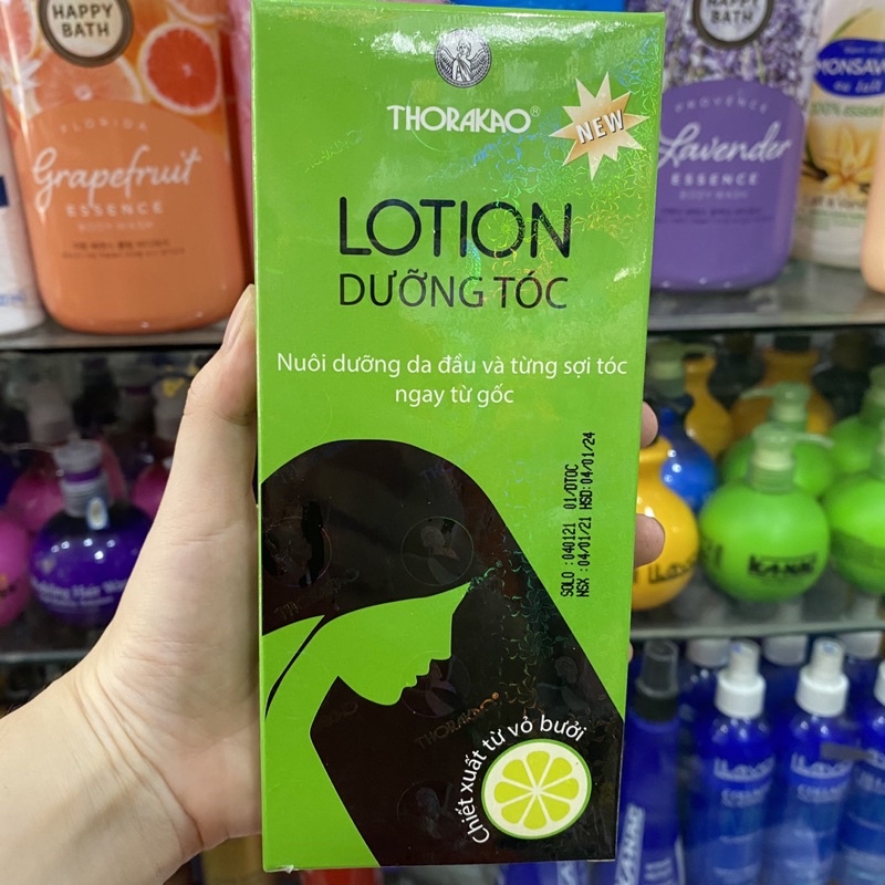 Lotion dưỡng tóc tinh dầu bưởi Thorakao 120ml