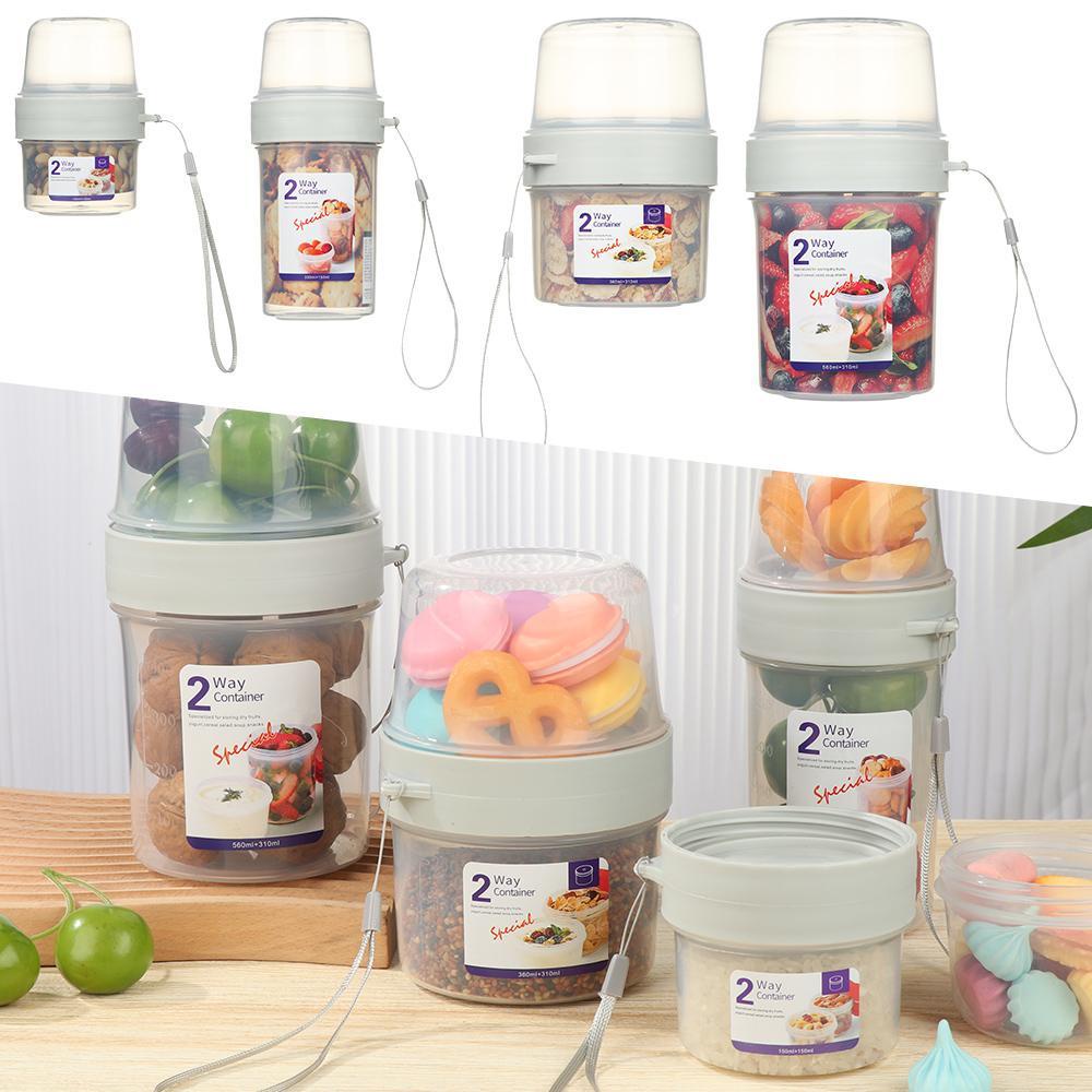 Hộp Đựng Thực Phẩm Hai Tầng Tiện Lợi Khi Đi Du Lịch
