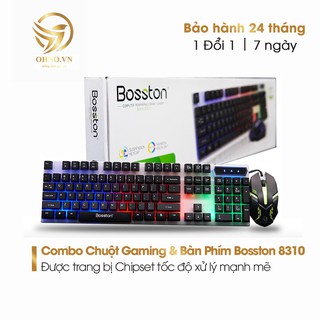 Combo Chuột Gaming Và Bàn Phím Giả Cơ Có Dây Bosston 8310 Đèn LED Cao Cấp - OHNO Việt Nam thumbnail