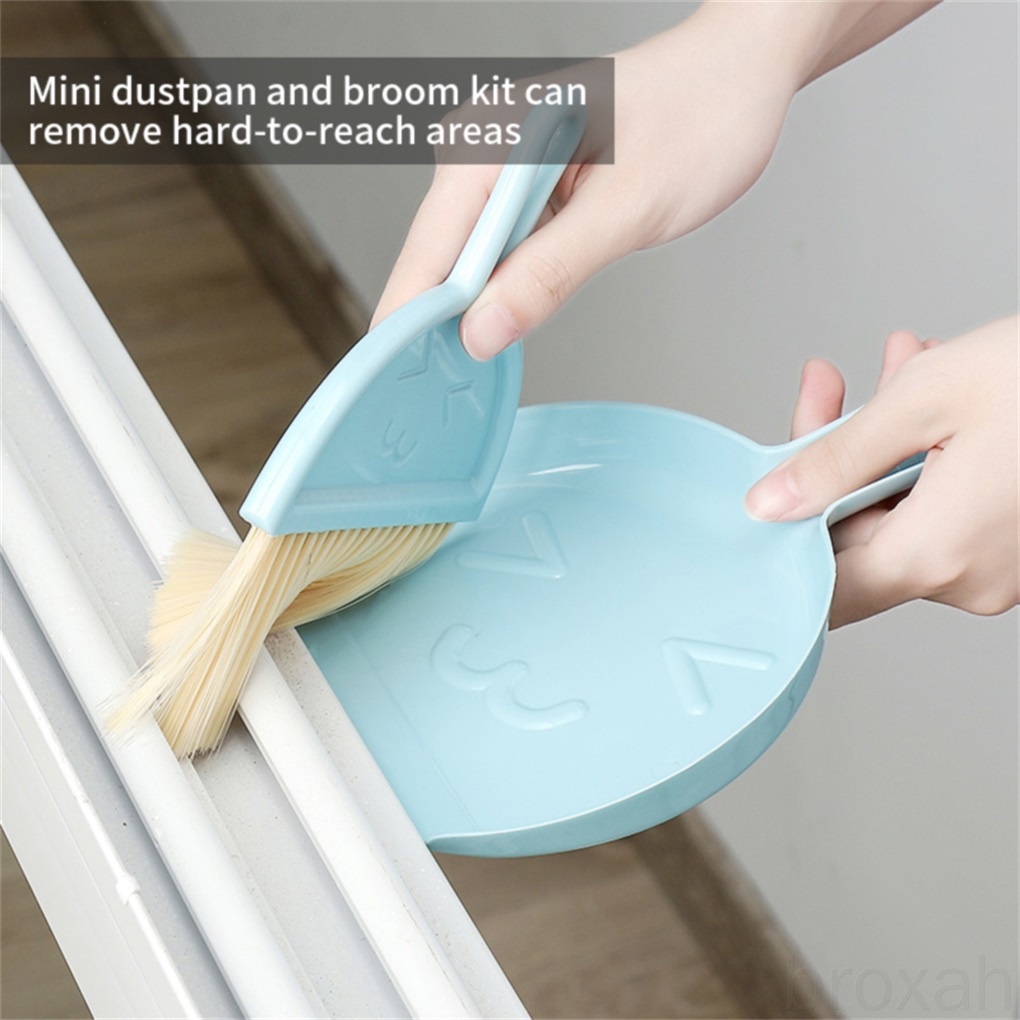 Bộ Chổi Và Đồ Hốt Rác Mini Bằng Nhựa Cho Bàn Phím / Bàn Phím Máy Tính