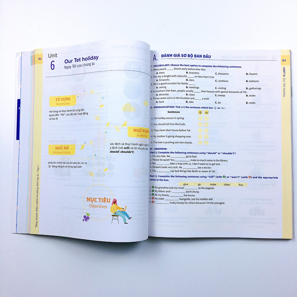 Sách Bí quyết tăng nhanh điểm kiểm tra Tiếng Anh 6 tập 1 | BigBuy360 - bigbuy360.vn