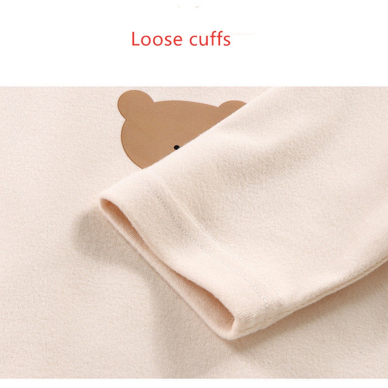 Bộ Áo Liền Quần Tay Dài In Họa Tiết Động Vật + Mũ Thời Trang Mùa Thu Phong Cách Hàn Quốc Cho Bé 0-2 Tuổi