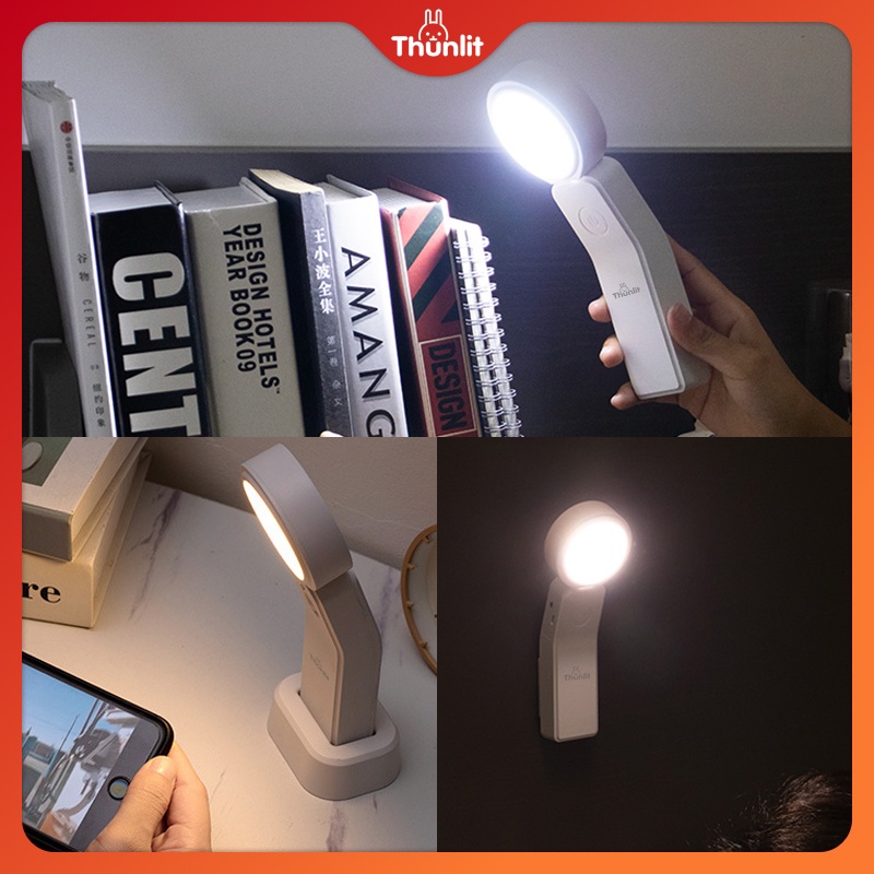 Đèn đọc sách mini Thunlit sạc USB 2000mAh đa năng và tiện dụng