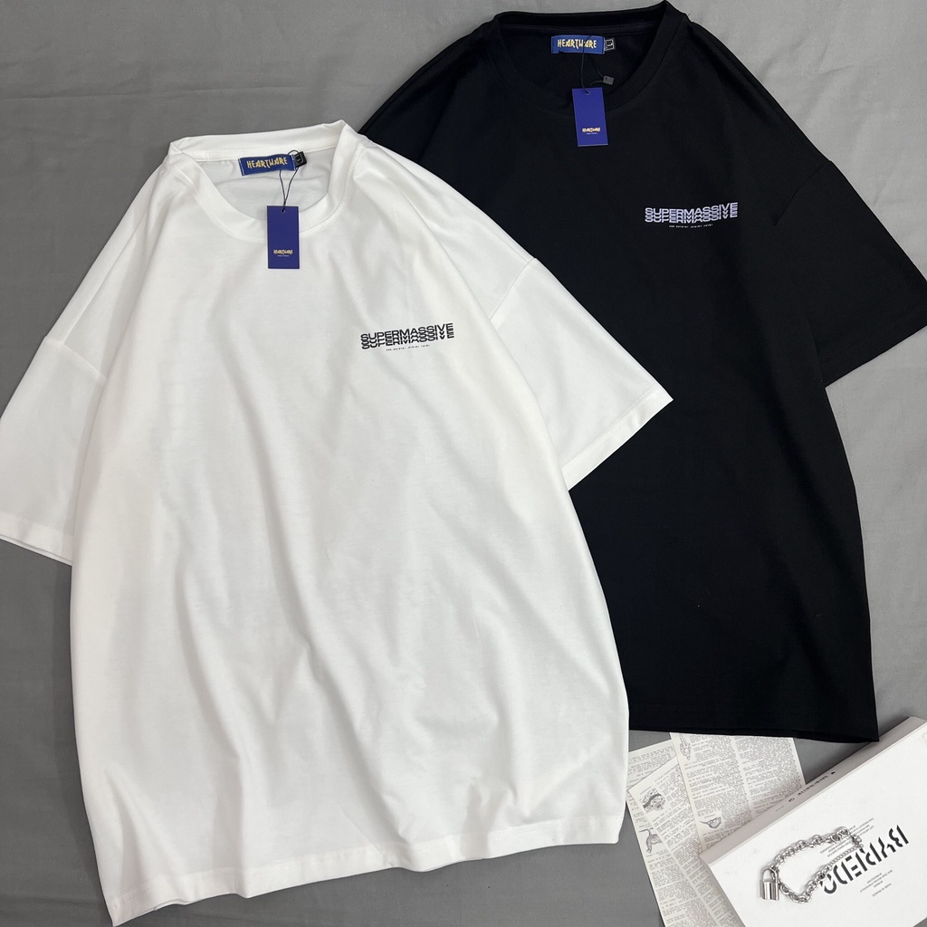 Áo thun tay lỡ MEANSTORE phông cotton Unisex nam nữ tee oversize form rộng pull Ulzzang vải mát - Super