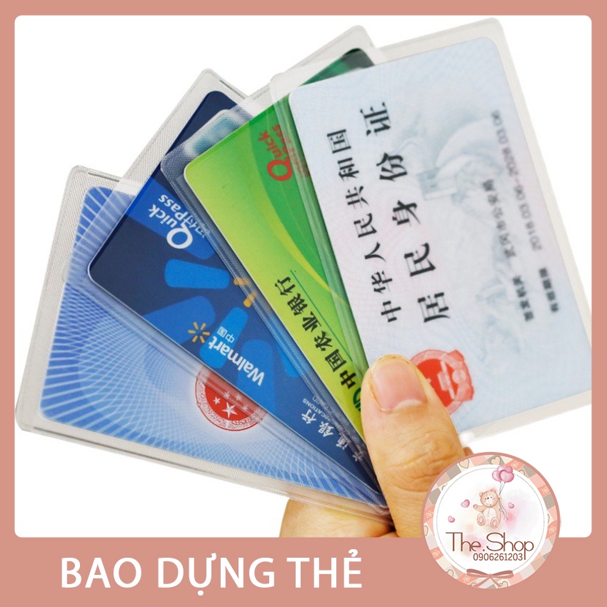 Bọc thẻ ATM/name card, card visit Nhựa Dẻo