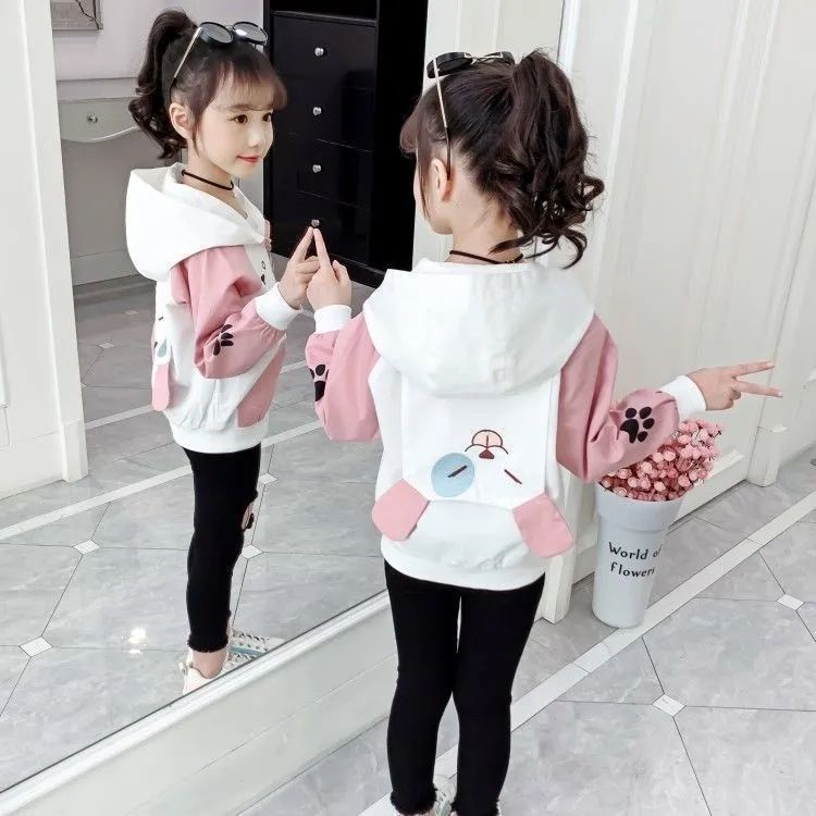 Áo Khoác Thời Trang Xuân Thu Hàn Quốc Mới Dành Cho Bé Gái 2021