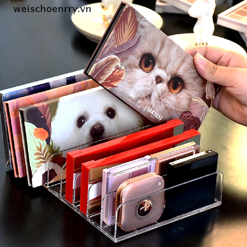 WW Eyeshadow Palette Organizer Eyepowder Storage Tray Rack Holder Makeup organizer WW