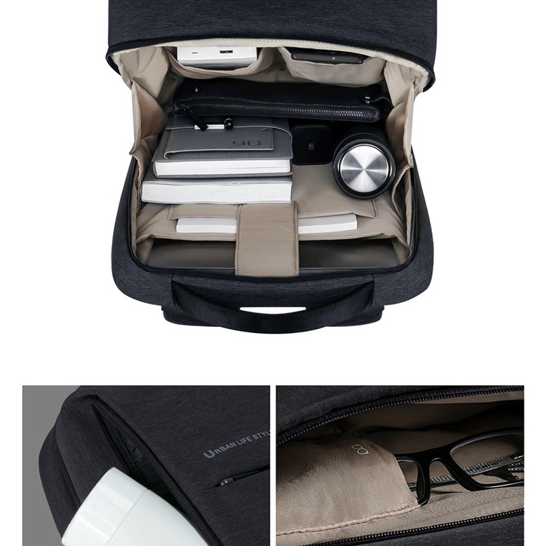 Balo chống sốc Laptop Macbook Xiaomi Urban Life Style 2 dáng đẹp, nhiều ngăn