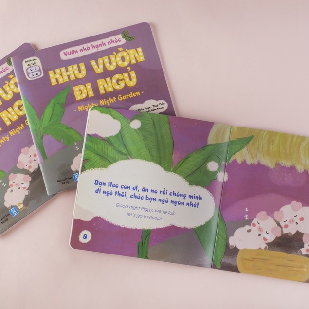 Sách Đọc To 3 Dễ - Bộ Vườn Nhà Hạnh Phúc 3 cuốn cho bé 0-3 tuổi